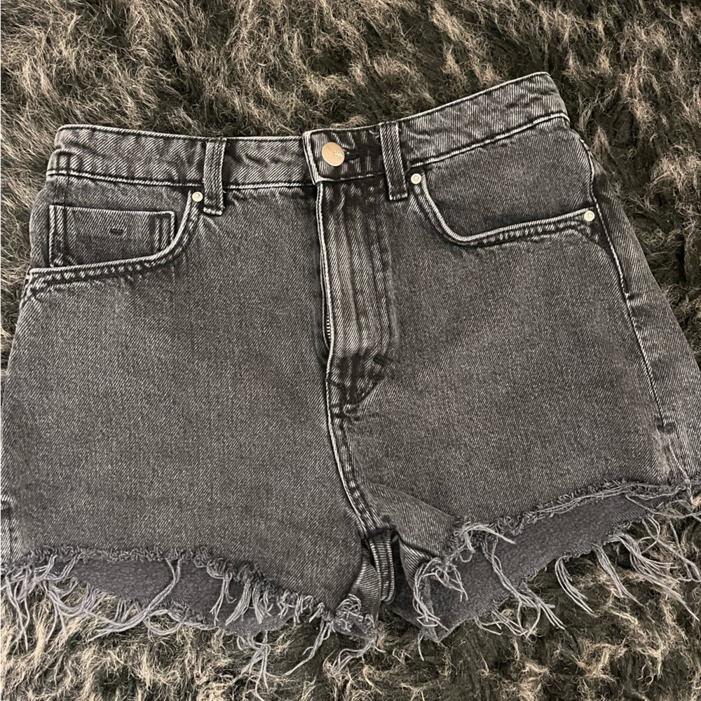 Zara black cut off shorts